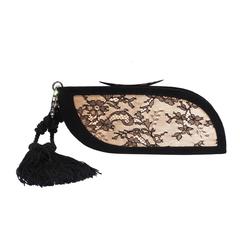 Vintage Escada Lace Clutch with Tassel 9