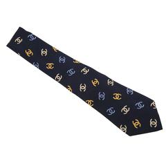 Seltene Chanel CC-Logo-Krawatte
