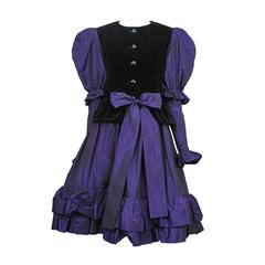 Yves Saint Laurent Purple Taffeta Ensemble 9