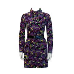 1960's Emilio Pucci Purple Velvet Romper with Belt 9