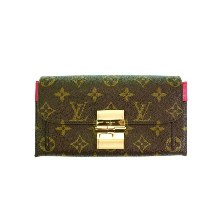 Louis Vuitton Elysee Pink Monogram Wallet Sold Out New at 1stdibs
