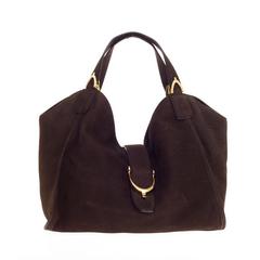 Gucci Soft Stirrup Shoulder Bag Nubuck Medium