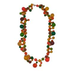 Bakelite Festive Summer Bead Necklace 6