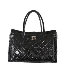 Chanel Black Leather Executive Tote Bag