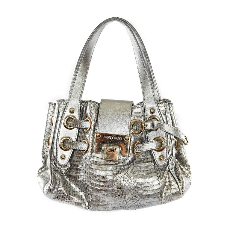 jimmy choo silver purse