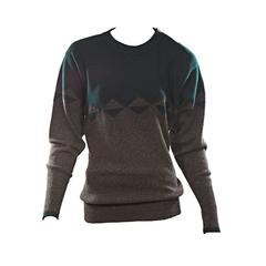 Chanel Green & Grey Cashmere Sweater