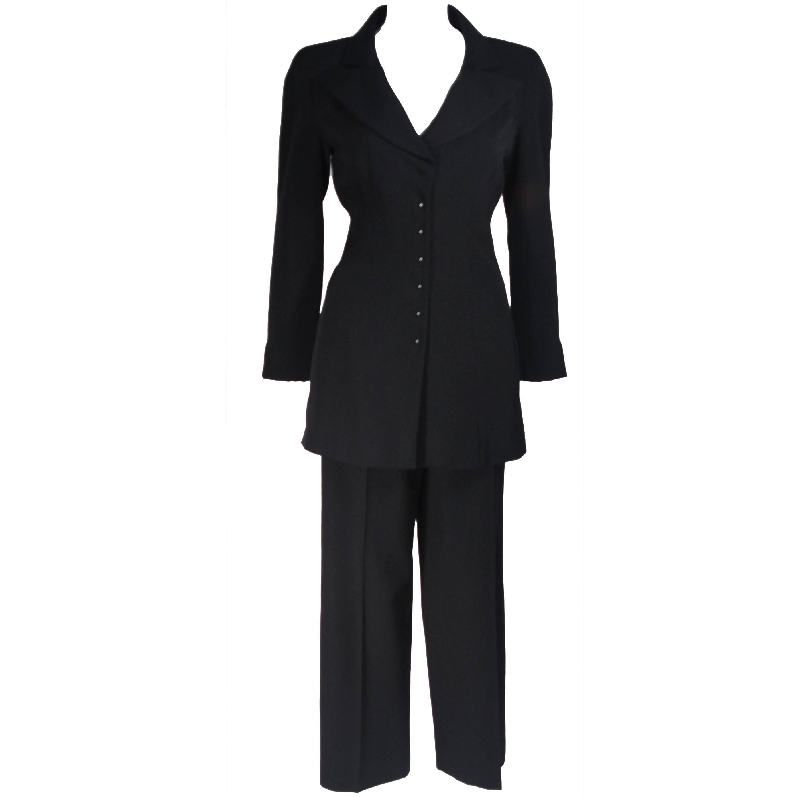 CHANEL Black Pant Suit Size 40