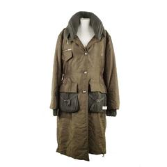ERMANNO SCERVINO Italian Miltary Green PARKA Coat MID LENGHT JACKET Sz 40 12