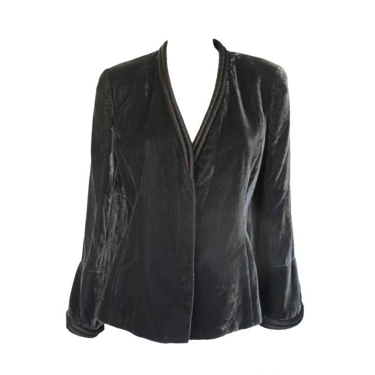 armani velvet jacket