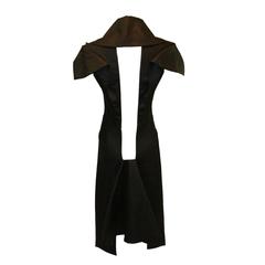 Alexander McQueen Museum Savage Beauty Untitled S/S 1999 Resin Black Coat Dress 6