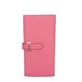 Hermès Bearn Wallet Rose Confetti Pink Epsom Leather PHW 