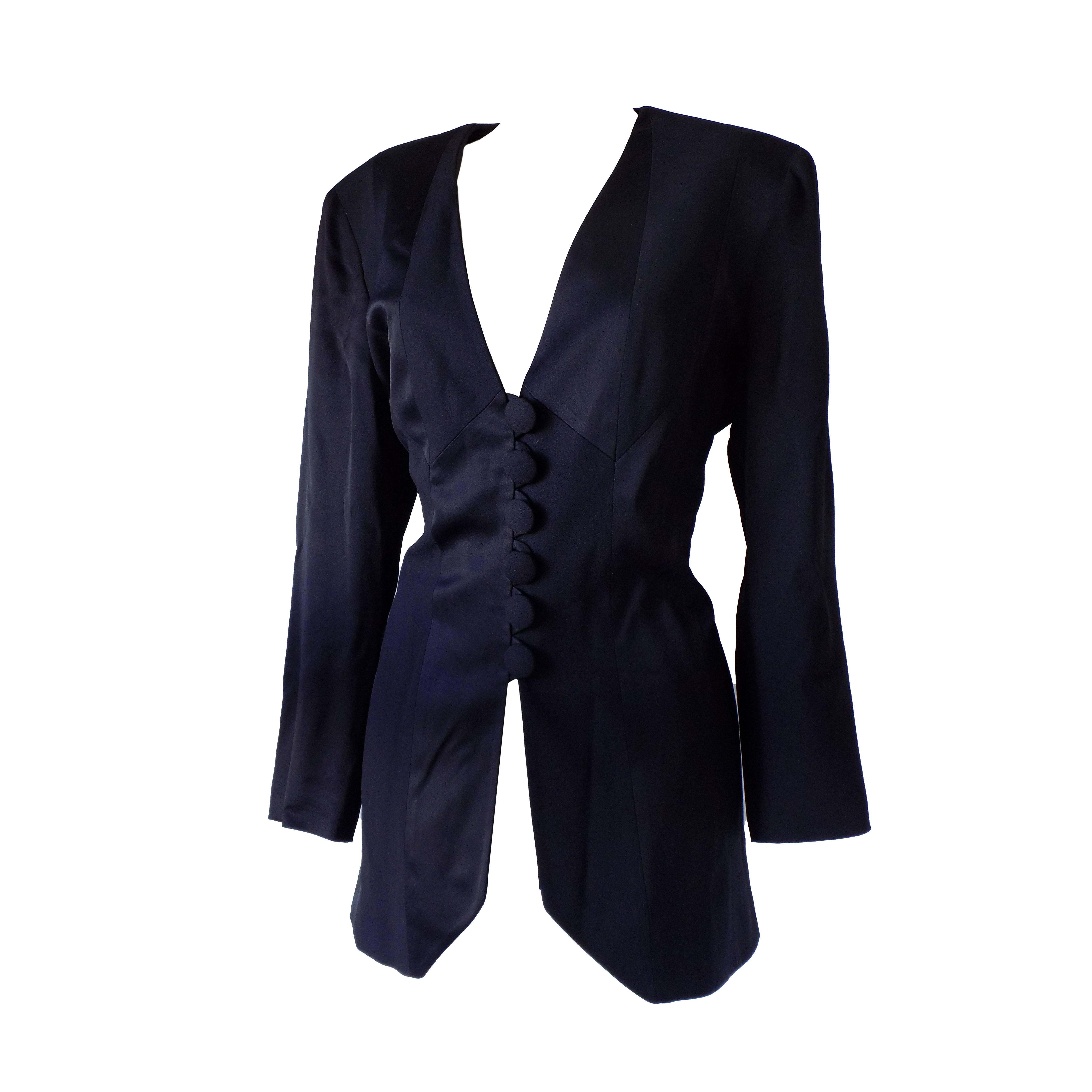 Giacca nera Moschino Cheap and Chic degli anni '70