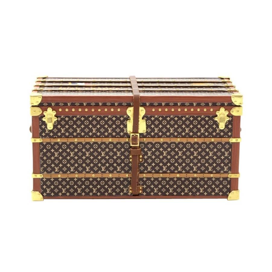 Louis Vuitton Limited Edition Monogram Canvas Desk Decorative Object Mini Trunk