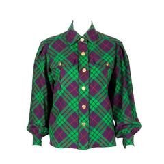 Gorgeous Iconic Saint Laurent Check Shirt Jacket 3