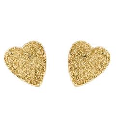 heart clip-on earrings