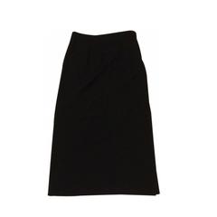 Jil Sander Original Midi Black Straight Unlined Dropped Waist Style Skirt 