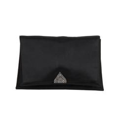 CHRISTIAN DIOR Vintage 50s Schwarz Satin EVENING BAG Clutch RHINESTONES w/Handschuhe