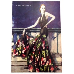 Balenciaga Vintage Ad Print - 1940's