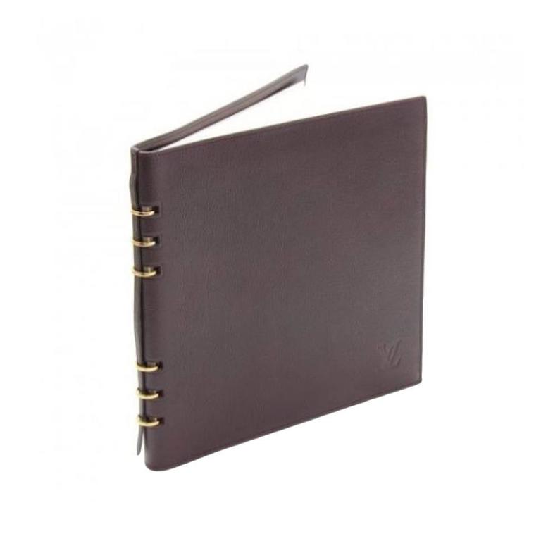 Louis Vuitton Leather Bound Six-Ring Notebook with Paper at 1stdibs