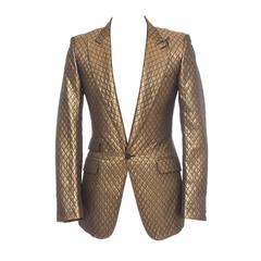 Used Burberry Men's Metallic Quilted Blazer