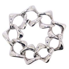 Yves Saint Laurent Sterling Silver Bracelet