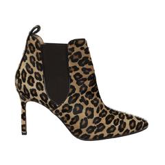 Manolo Blahnik Animal Print Pony Hair Bootie