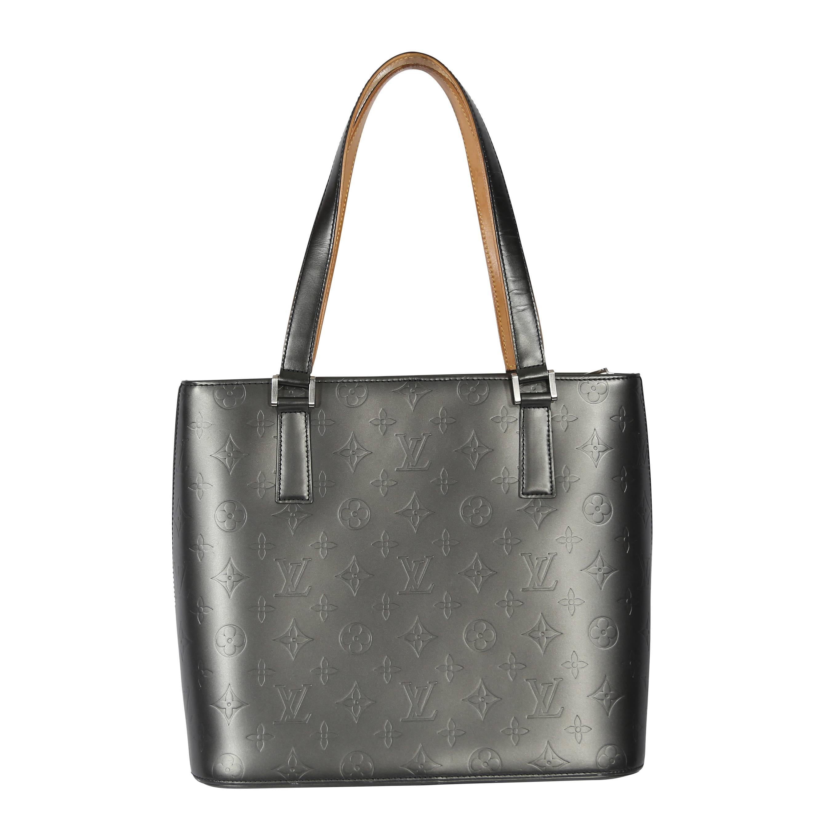 Louis Vuitton Grey Monogrammed Mat Stockton Tote