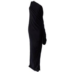 1970s Jean Paul Gaultier black long dress NWOT