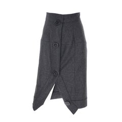 Vivienne Westwood Vintage Skirt Gray Wool Cashmere Avant Garde Anglomania