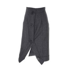 Vivienne Westwood Vintage Skirt Gray Wool Cashmere Avant Garde Anglomania 8