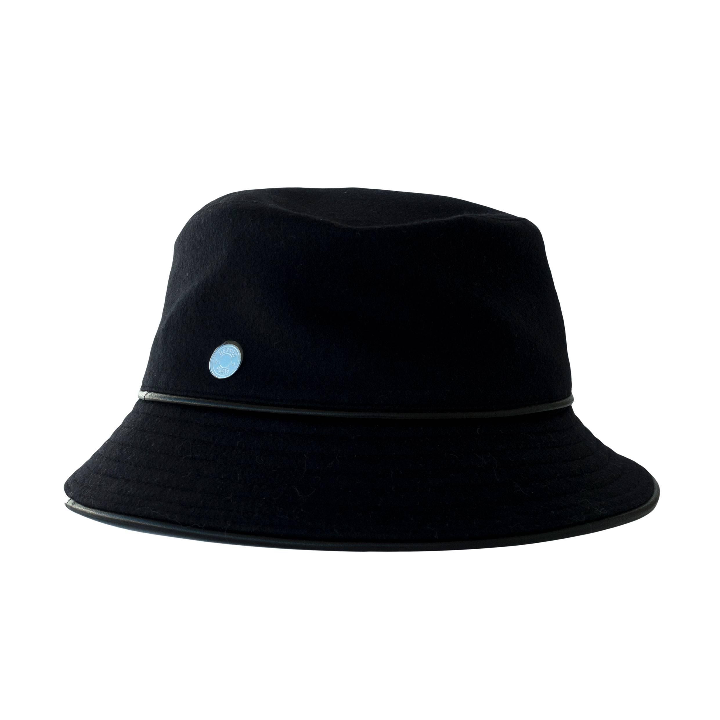 Hermes Loulou Cashmere Hat Lambskin Band 58 Charming Below $1045 Retail