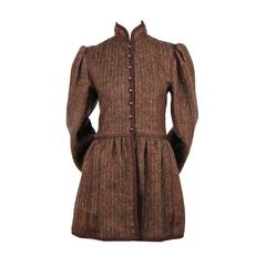 1976 YVES SAINT LAURENT 'Russian collection' wool coat 3