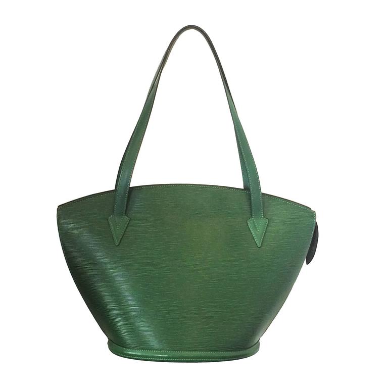 Louis Vuitton EPI Leather green Saint Jacques handbag bag purse at 1stdibs