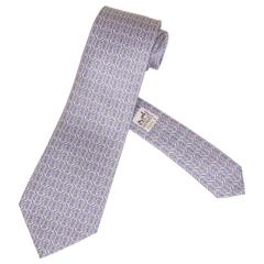 Vintage Silk Hermes Tie with an Overall Pattern