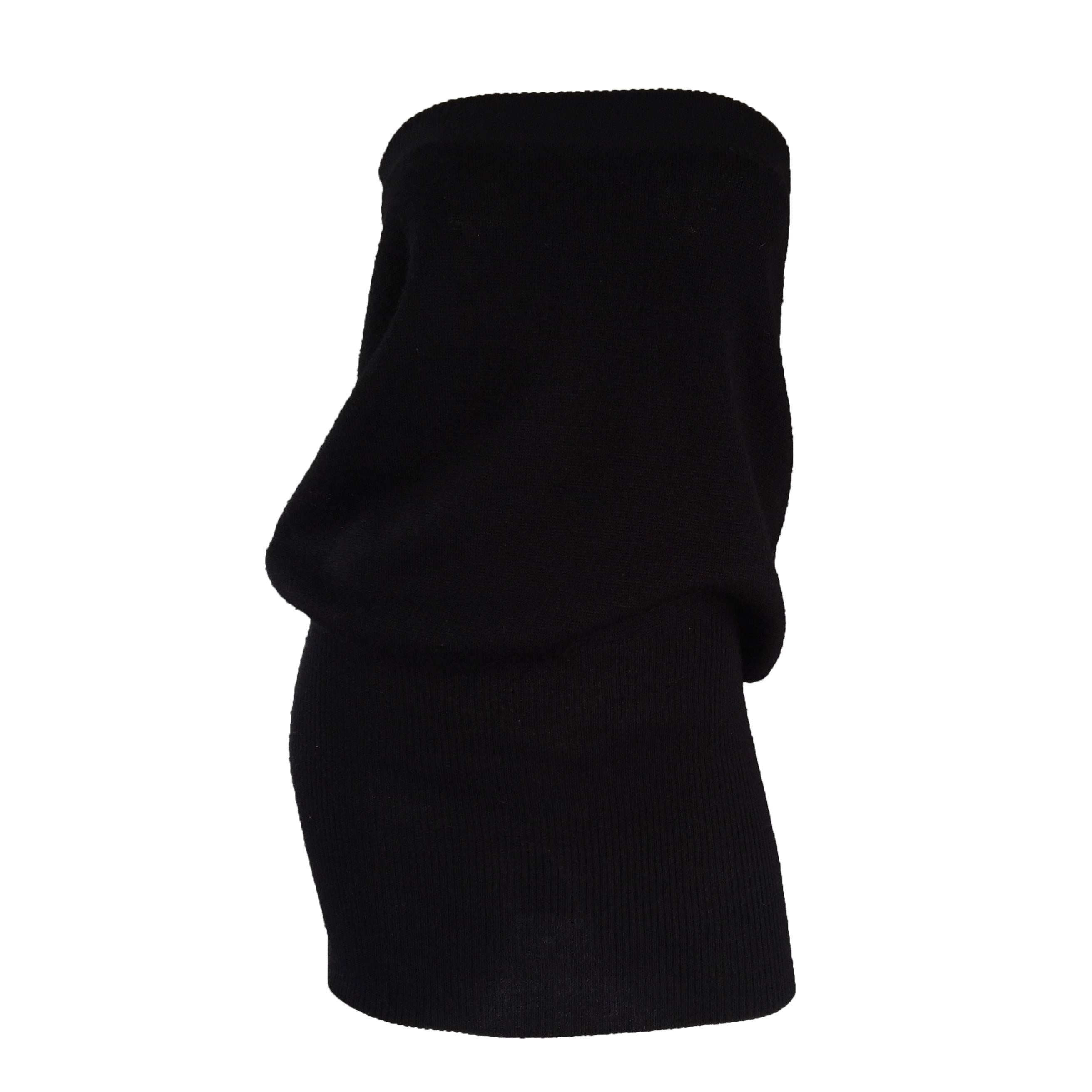 Sexy Vintage Patrick Kelly 1980s 80s Black Wool Strapless Dress, Top, or Skirt For Sale