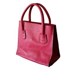 Bonnie Cashin for Coach Mod Pink Leather Dinky Tote Bag 1960s NYC Pre Creed 