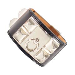 Hermès Collier de Chien Veau Chamonix Black Palladium Hardware Bracelet