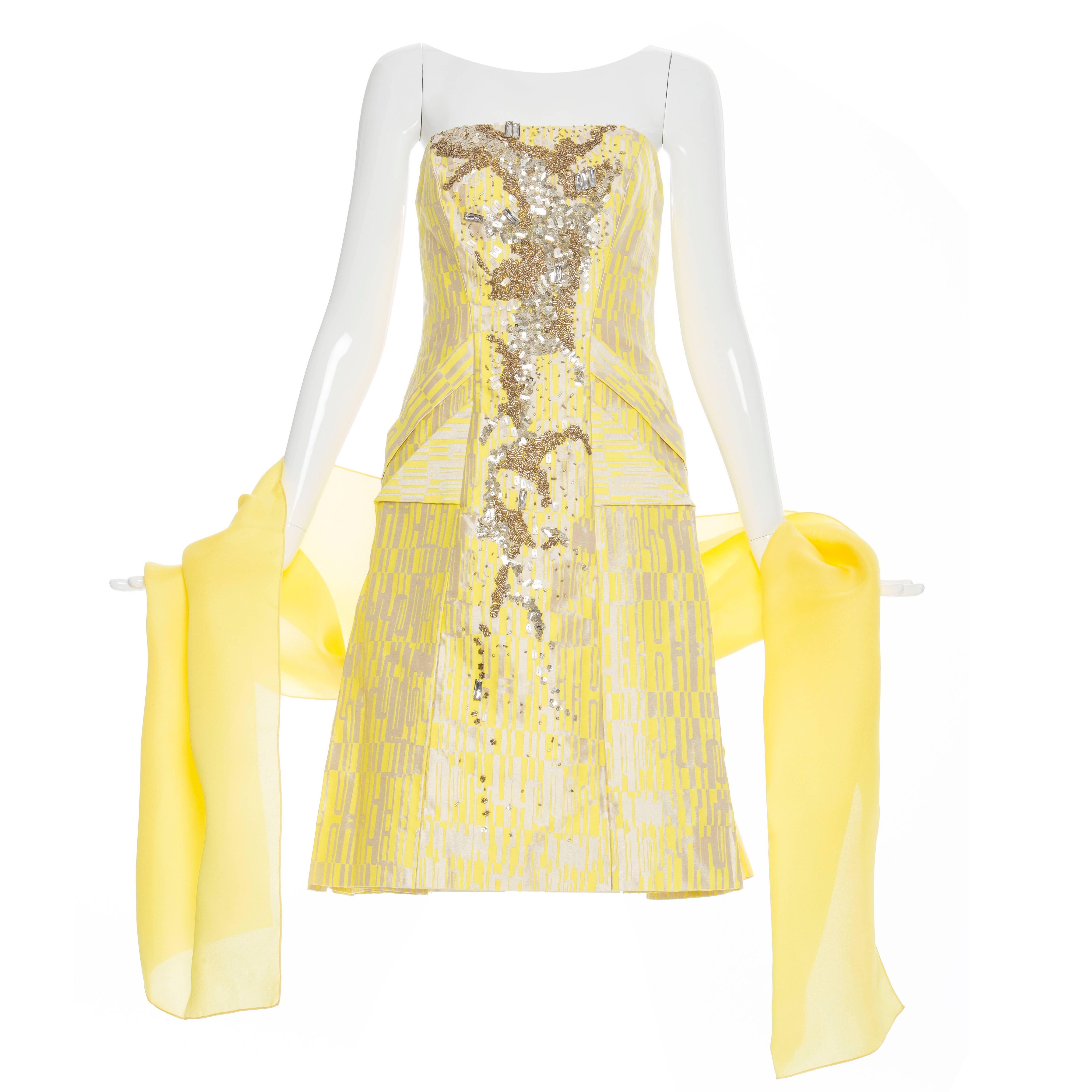 Carolina Herrera Strapless Dress Spring 2012 For Sale
