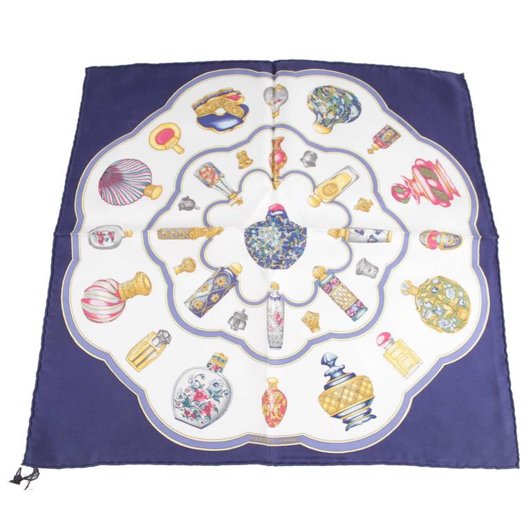 HERMES PARIS Perfume Bottles SILK NECK SCARF Qu'Import Le Flacon by C