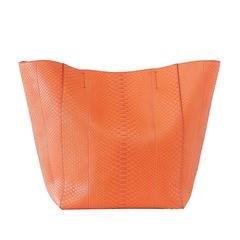 Celine Tasche Orange Phantom Cabas Schlangenhaut Tote Umhängetasche