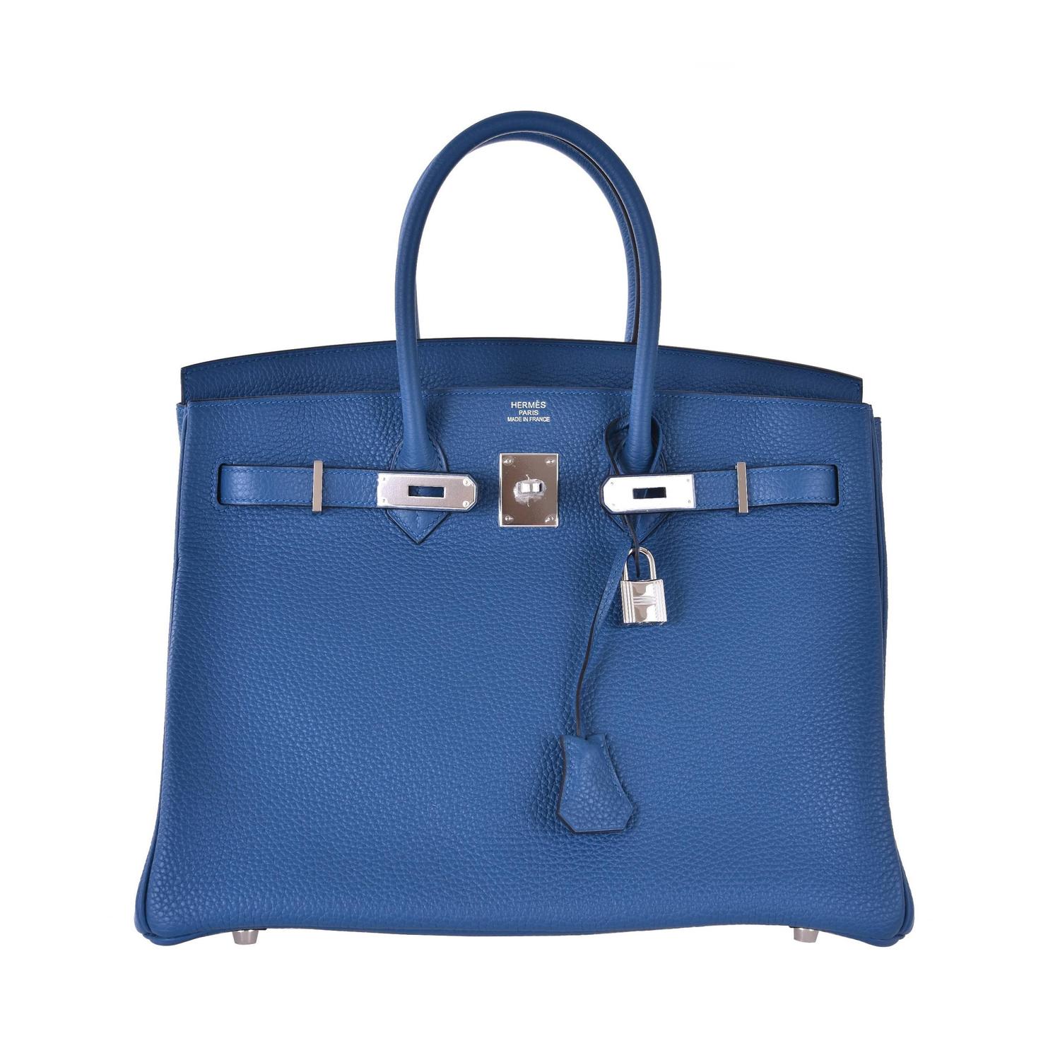 hermes inspired handbags - Hermes 35cm Birkin Bag Blue De Galice togo palladium hardware ... hermes inspired handbags - Hermes 35cm Birkin Bag Blue De Galice togo palladium hardware ...