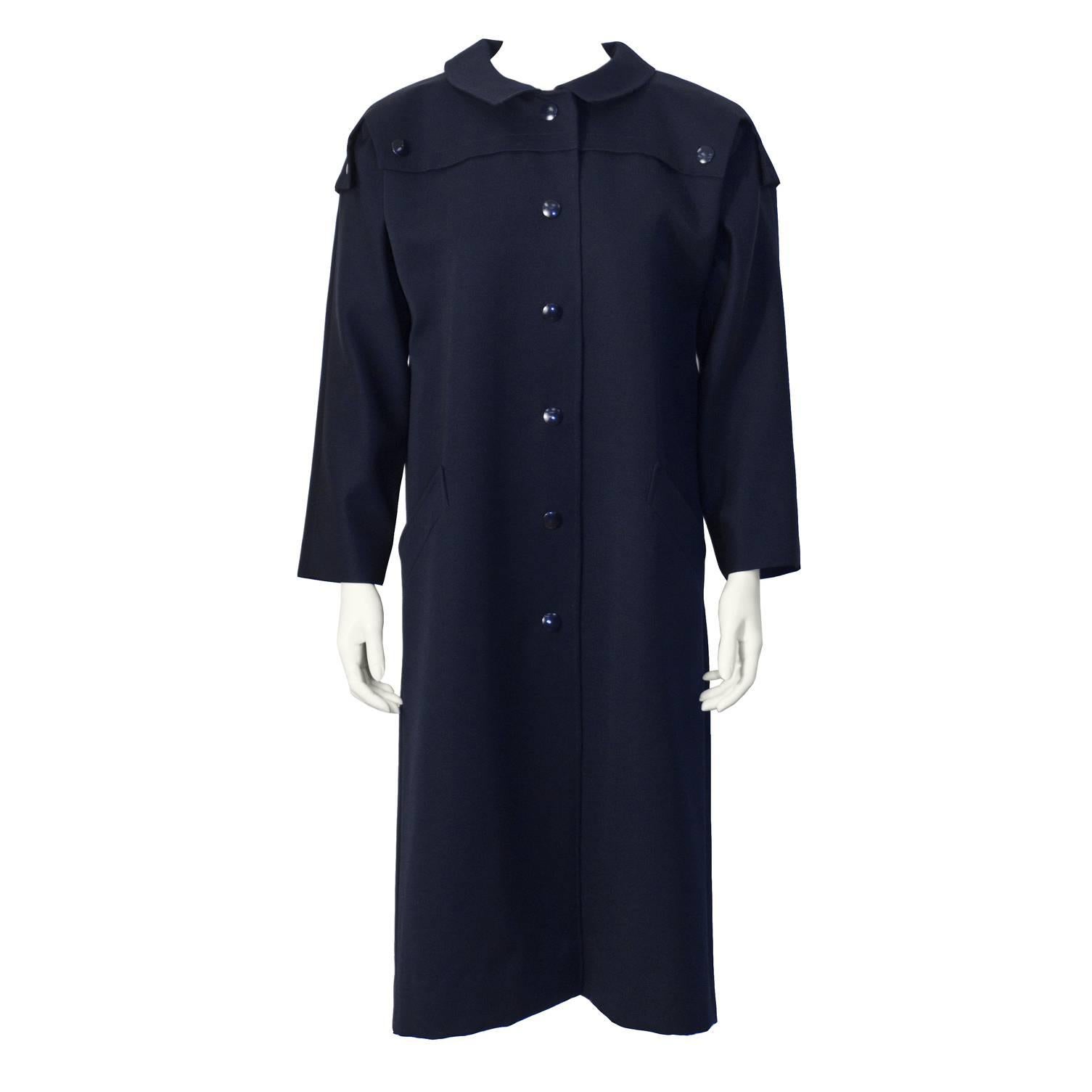 1970's Pierre Cardin Navy Trench 