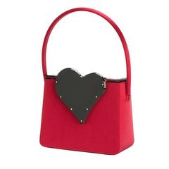 Iconic Saint Laurent Heart Evening Bag