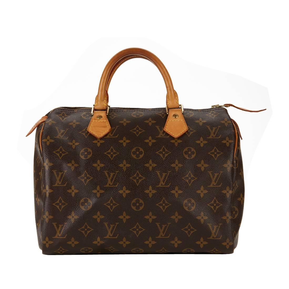 2002 Louis Vuitton Brown Classic Monogram Speedy 30