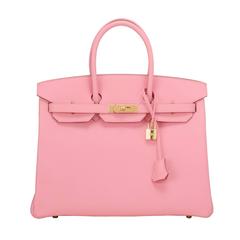 Hermes Rose Confetti Epsom Birkin 35cm Gold Hardware