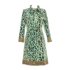 Manteau léopard orné de soie Christian Dior By John Galliano:: Resort 2008