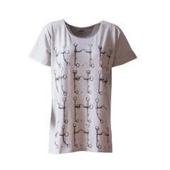 HERMES T-Shirt 36 MORS DE SELLE JERSEY CHINE  GREY 2015.