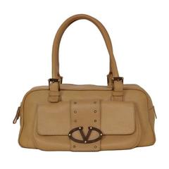 Valentino Nude Leather Shoulder Bag GHW 5