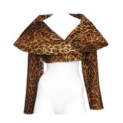 Vintage Leopard Cropped Jacket 