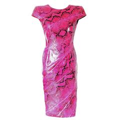 Piece Unique - Alexander McQueen SS 2008 Pink Python Dress 3